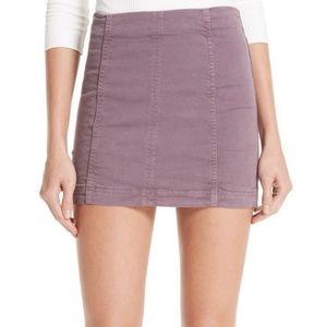 Free People mini skirt in purple